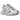 adidas XLG Runner Deluxe Gray sneakers i vinklet profil med grå nuancer, ruskindspaneler, tykke snørebånd og en massiv chunky sål