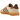 Adidas Gazelle Indoor Sand Strata Premium Brown sneakers set fra siden med beige ruskind, de klassiske tre striber og en brun gummisål