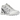 Salomon Speedcross 3 White Alloy Black sneakers i en vinklet visning med hvid og grå overdel, markant sålprofil og sort Salomon-branding på siden.