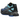 Salomon XT-4 OG Black Nautical Blue sneakers set fra siden med sort overdel, blå detaljer, snøresystem med hurtigsnøre og slidstærk gummisål