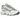 New Balance 1000 Sea Salt Grey sneakers set fra siden med hvid mesh, grå ruskindsoverlag, bølgede detaljer og en tyk hvid sål med greb.