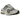 New Balance 2002R Mule Protection Pack Rain Cloud sneakers i sideprofil med dekonstrueret gråt ruskind og detaljeret jagged overlay-design