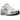 New Balance 860v2 Sea Salt Harbor Grey sneakers set fra siden med hvid mesh-overdel, sølvfarvede detaljer og en behagelig stødabsorberende sål.