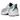 New Balance 530 White Silver Green sneakers sideprofil med hvid mesh, sølvfarvede detaljer og grønne accenter langs sålen.
