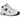 New Balance 530 White Black Details sneakers i et detaljeret nærbillede, der fremhæver skoens lagdelte hvide mesh og sorte detaljer på overdelen.
