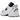 New Balance 530 White Black sneakers detaljebillede af siden med hvid mesh-overdel, syntetiske overlays og sort 'N' logo på siden