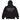 Supreme MM6 Maison Margiela Eagle Zip Up Hooded Sweatshirt Black sneakers frontview af den sorte hættetrøje med lynlås og grafisk rygprint