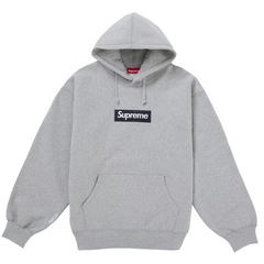 Product Image Supreme Box Logo Hooded Sweatshirt (FW25) Heather Grey