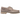 Timberland 3-Eye Lug Handsewn Boat Shoe Taupe sneakers i profil, fremstillet i taupefarvet ruskind med synlige stikninger og tyk brun gummisål.