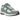 New Balance 2002R Dark Juniper Linen sneakers i en vinklet visning med mørkegrøn mesh, læderdetaljer og en stødabsorberende hvid mellemsål