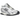 New Balance 204L Silver Metallic Black sneakers i profil med sølvfarvet mesh-overdel, sorte læderdetaljer og robust mellemsål med detaljeret profil