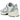 New Balance 530 Silver Metallic Mosaic Green sneakers i vinklet profil med sølvfarvede detaljer, mesh-overdel og ABZORB-sål