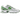New Balance 740 White Alpine Green Silver Metallic sneakers i vinklet profil med hvid mesh, grønne detaljer og en sølvfarvet N-logo detalje.