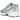New Balance 740v2 White Ice Blue Sea Lime sneakers i en vinklet visning med hvid mesh, lyseblå detaljer og kontrasterende limefarvede elementer.