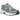 New Balance 740v2 Silver Metallic New Spruce sneakers set fra siden med sølvfarvede detaljer, grønne accenter og en tyk hvid sål