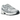 New Balance 740v2 White Shadow Grey Navy sneakers i profil med hvid mesh, grå læderdetaljer, marineblå logo og en robust mellemsål.