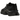 New Balance 9060 Triple Black Leather sneakers i profil. Den sorte læder- og meshoverdel fremhæver designets unikke sål og detaljerede konstruktion.