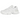 New Balance 9060 Triple White sneakers set fra siden med hvid overdel i læder og mesh samt en markant chunky hvid mellemsål og hæl