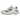 New Balance 9060 White Navy sneakers set fra siden med hvid mesh, læderoverlays, navyblå N-logo og tyk, skulptureret sål med god støddæmpning.