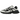 New Balance 9060 Off White Black sneakers set fra siden med beige mesh-overdel, ruskindsdetaljer og en markant sort sål
