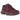 New Balance 9060 Burgundy sneakers i en vinklet profilvisning med mørkerød ruskindsoverdel, hvide detaljer og den tykke, skulpturelle mellemsål.