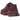 New Balance 9060 Burgundy sneakers set fra siden med bordeauxruskind og mesh, tyk skumsål samt det ikoniske N-logo på siden