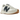 New Balance 327 Moonbeam Outerspace sneakers i en klassisk sideprofil med cremehvid overdel, marineblåt N-logo og den ikoniske knop-sål.
