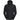 Arcteryx Atom Sl Hoody Black sneakers set fra siden i en sort letvægtskonstruktion med lynlås, høj krave og ikonisk logobroderi på brystet