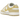 Nike Dunk Low Alabaster Corduroy sneakers i sideprofil med gul og hvid overdel i manchet og klassisk gummisål