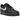 Nike Air Force 1 Low Black Grey sneakers i sideprofil med sort læderoverdel, grå detaljer og klassisk snøring