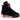 Jordan 6 Retro Infrared Salesman sneakers i vinkelret visning med sort overdel, røde detaljer og hvid mellemsål med synlig enhed