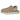 UGG Goldenstar Villa Clog Mustard Seed sneakers i en vinkel med sennepsgul ruskindsoverdel, rem og synlige hvide syninger