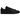 Adidas Stan Smith Triple Black sneakers i sideprofil med helt sort læderoverdel, matchende snørebånd og flad gummisål