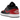 Jordan 1 Low Bred Twist sneakers i en klassisk sideprofil med rød og sort læderoverdel, sorte snørebånd og hvid mellemsål