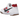 Nike Gato White Gym Red Gum Dark Brown Black sneakers i sideprofil med hvid overdel, rødt swoosh og gummisål