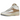 Jordan 2 Retro Craft Sunset Haze sneakers i vinkelret udsyn med hvid læderoverdel, beige detaljer og snørebånd