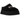UGG Bea Mary Jane Black sneakers i vinkelret visning med sort overdel i laklæder og karakteristisk rem over vristen