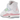 Jordan 4 Retro Valentine's Day sneakers i en klassisk sideprofil med synlig støddampning, hvide snørebånd og karakteristiske røde og rosa detaljer