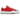 Maison Mihara Yasuhiro Hank OG Sole Canvas Low Red sneakers i sideprofil med rød lærreds-upper og karakteristisk smeltet hvid sål