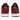 Air Jordan 1 Low 'Reverse Bred' sneakers i et klassisk sidemønster med rød læderoverdel, sort swoosh og hvid mellemsål.