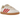 Adidas Samba OG Pony Hair Wonder Beige Better Scarlet sneakers i sideprofil med beige ponyhår og røde detaljer