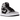 Jordan 1 Retro High Shadow 2.0 sneakers i et vinklet udsnit med sort læderoverdel, grå paneler og hvid mellemsål
