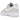 Nike Air Force 1 Low '07 Light Bone White sneakers i sideprofil med hvid læderoverdel, grå detaljer og klassisk mellemsål.