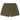 Fear of God Essentials Fleece Soccer Short Military sneakers i en vinkel med blødt fleecemateriale og elastisk talje