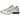 ASICS Gel-Kinetic Fluent Seal Grey Pure Silver sneakers i vinkelvisning med grå og sølvfarvede detaljer, snørebånd og gummisål