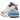Jordan Spizike Low White Blue Void sneakers i sideprofil med hvid læderoverdel, blå detaljer og klassiske snørebånd