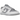 Nike Dunk Low Retro White Grey sneakers i sideprofil med hvid læderoverdel, grå overlays og klassisk snøring
