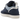 UGG Lowmel Dark Indigo Sea Salt sneakers i sideprofil med mørkeblå overdel, snørebånd og hvid sål