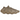 Adidas Yeezy 450 Stone Flax sneakers i en vinklet profil med brun strikket overdel og karakteristisk formede såler