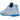 Nike Kobe 9 EM Low Protro TB Hydrogen Blue sneakers i sideprofil med lyseblå overdel, hvid sål og sort swoosh-logo